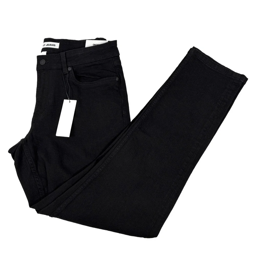 New Mens DKNY Jeans Bedford Slim Black Denim Size 32x32 NWT $79